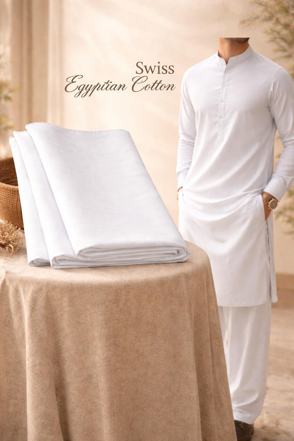 Luxury Swiss Egyptian Cotton by Bin Zaheer